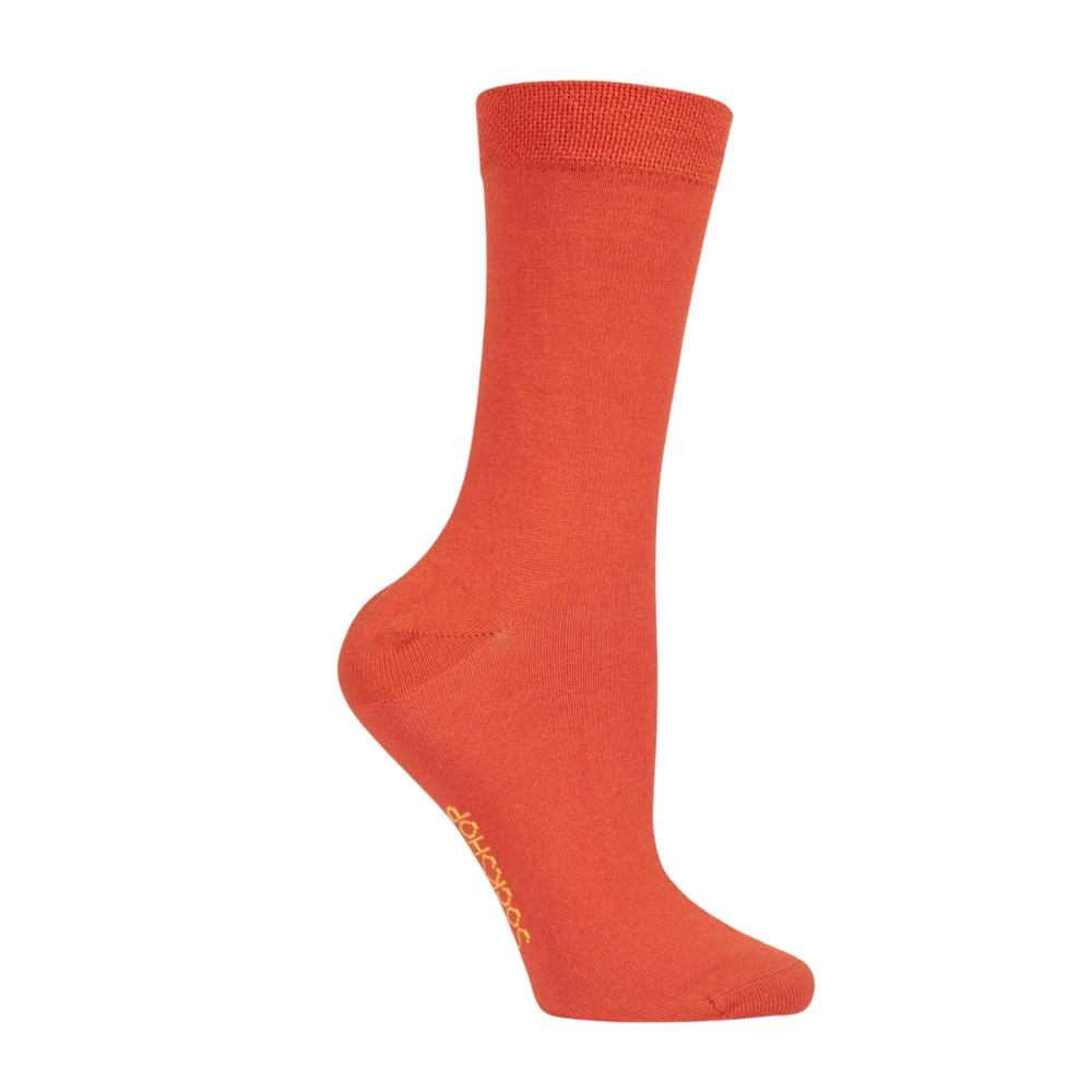 
                  
                    Rainbow Bamboo - Orange - Tangerine Dream. A pair of orange bamboo socks. 
                  
                