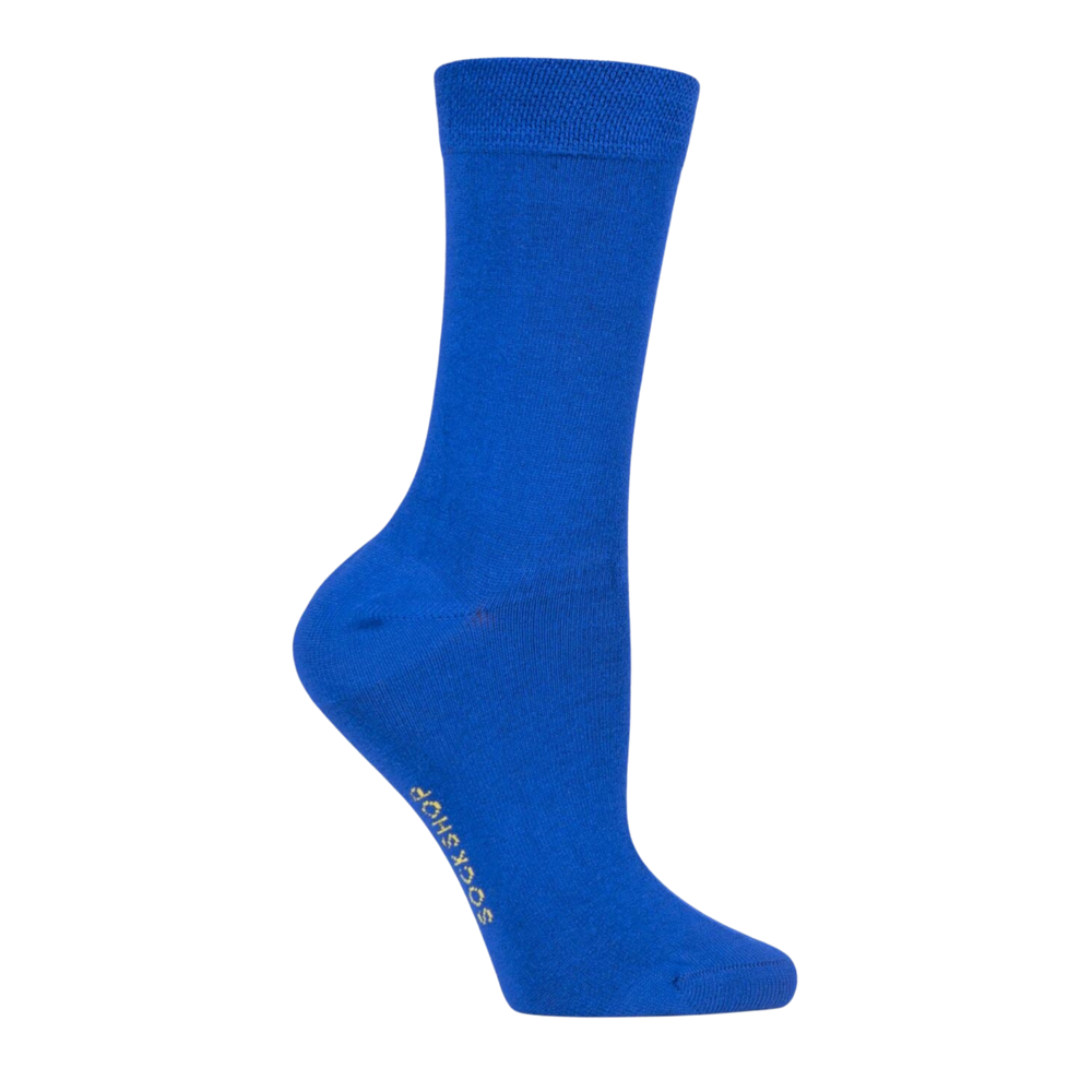 
                  
                    Rainbow Bamboo - Royal Blue - True Blue. A pair of royal blue bamboo socks.
                  
                