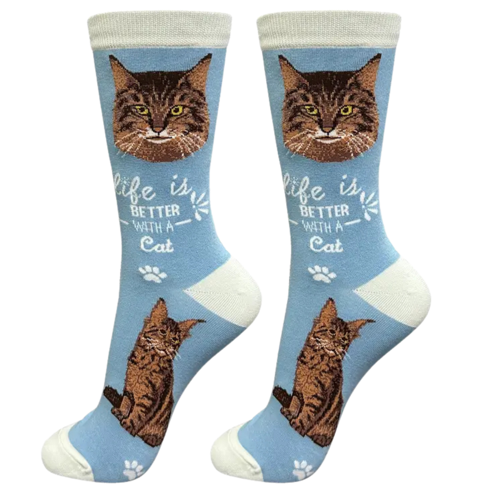 Maine Coon Novelty Cat Socks