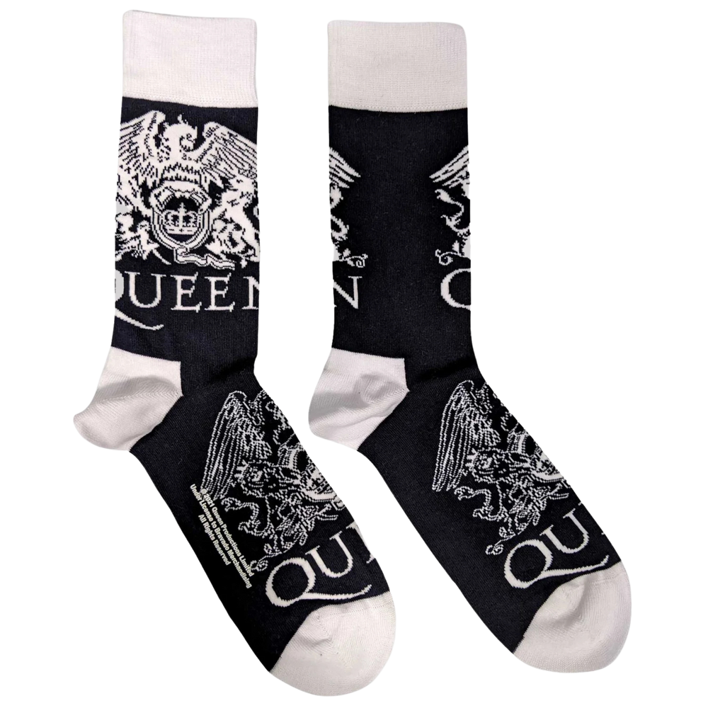 
                      
                        Queen White Crests Socks
                      
                    