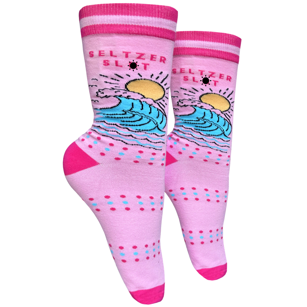 
                      
                        Seltzer Sl*t Slogan Socks
                      
                    