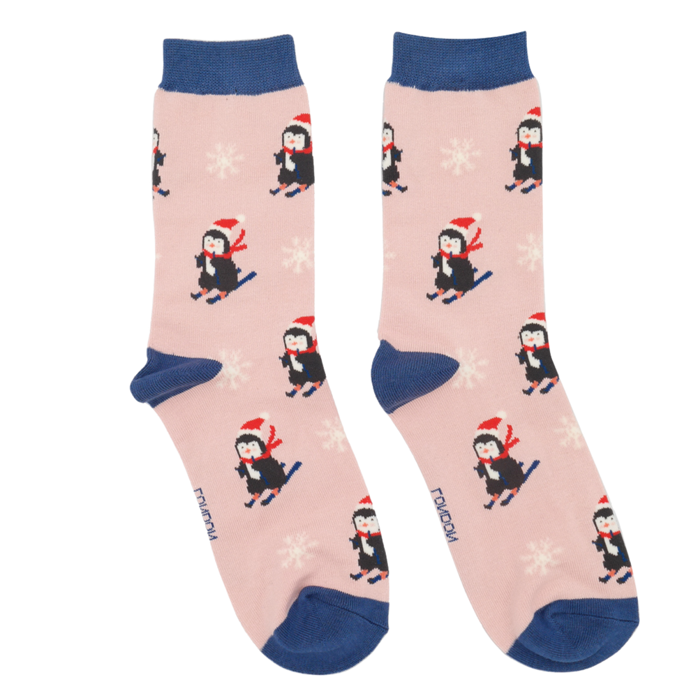 
                      
                        Skiing Penguins Bamboo Socks - Miss Sparrow
                      
                    