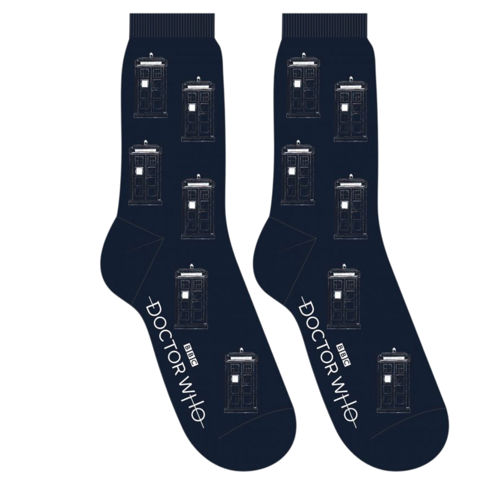 Dr Who Multi Tardis Socks