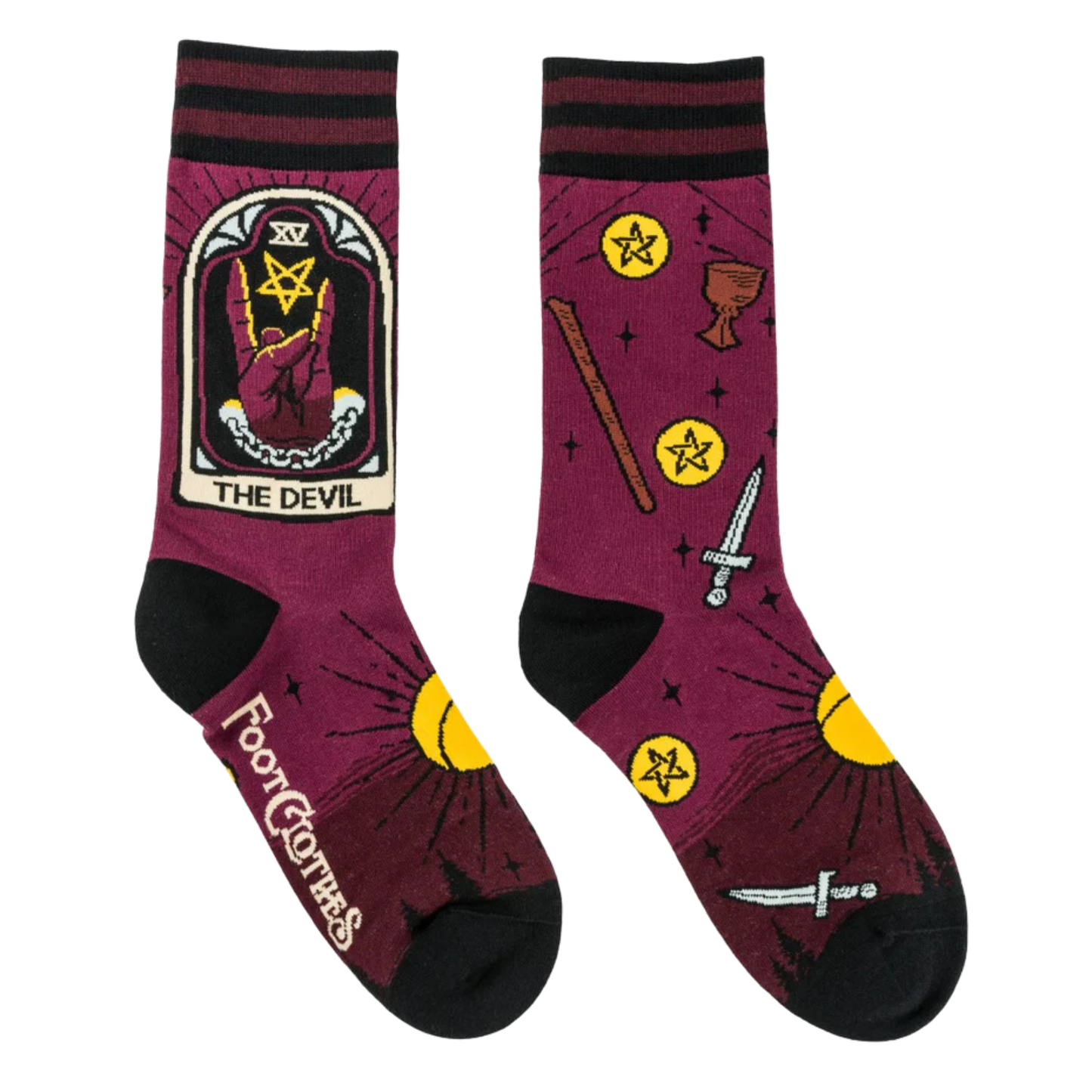 The Devil Tarot Nouveau Crew Socks