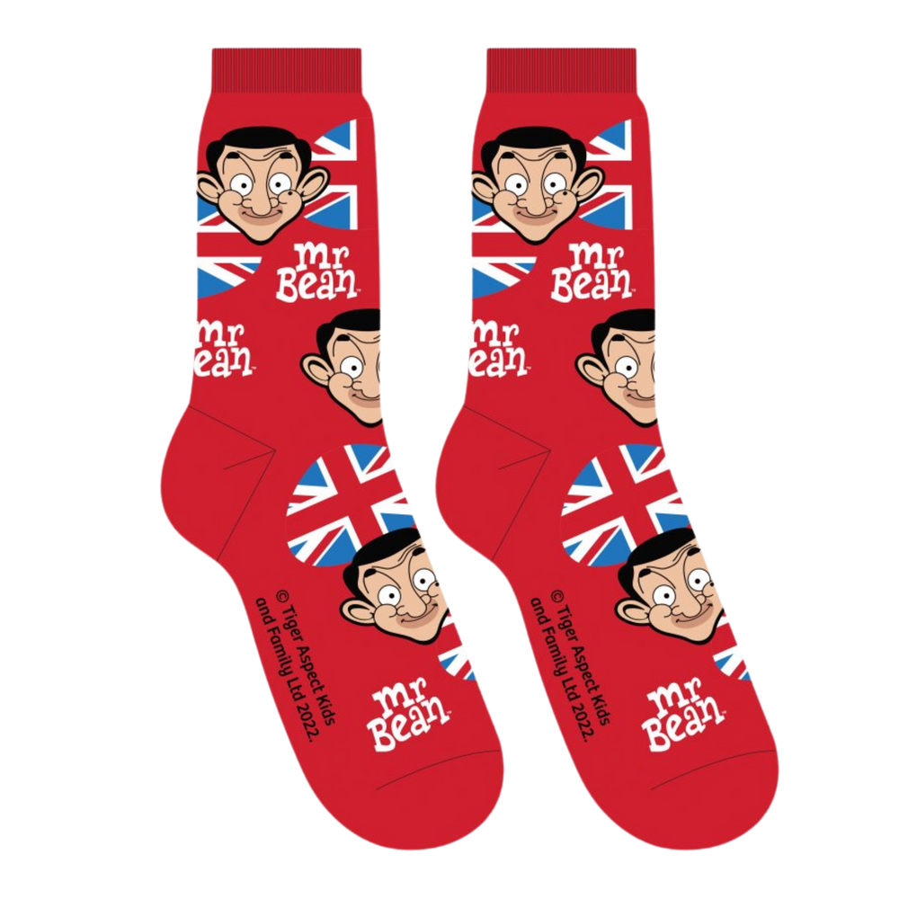 Mr Bean Union Jack Socks