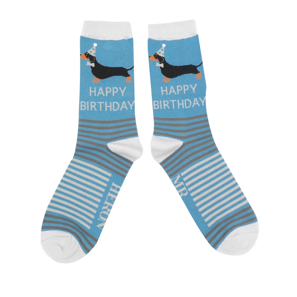 Birthday Sausage Dogs Bamboo Socks