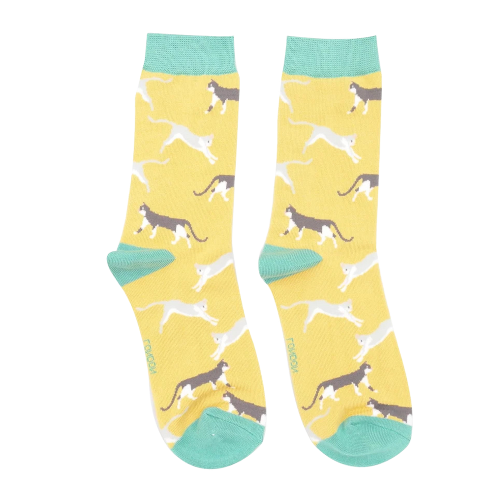 
                      
                        Wandering Cats Bamboo Socks - Miss Sparrow
                      
                    