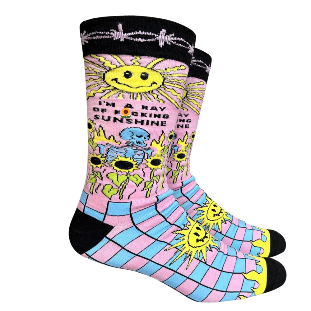 I'm A Ray Of F**king Sunshine Socks - Large