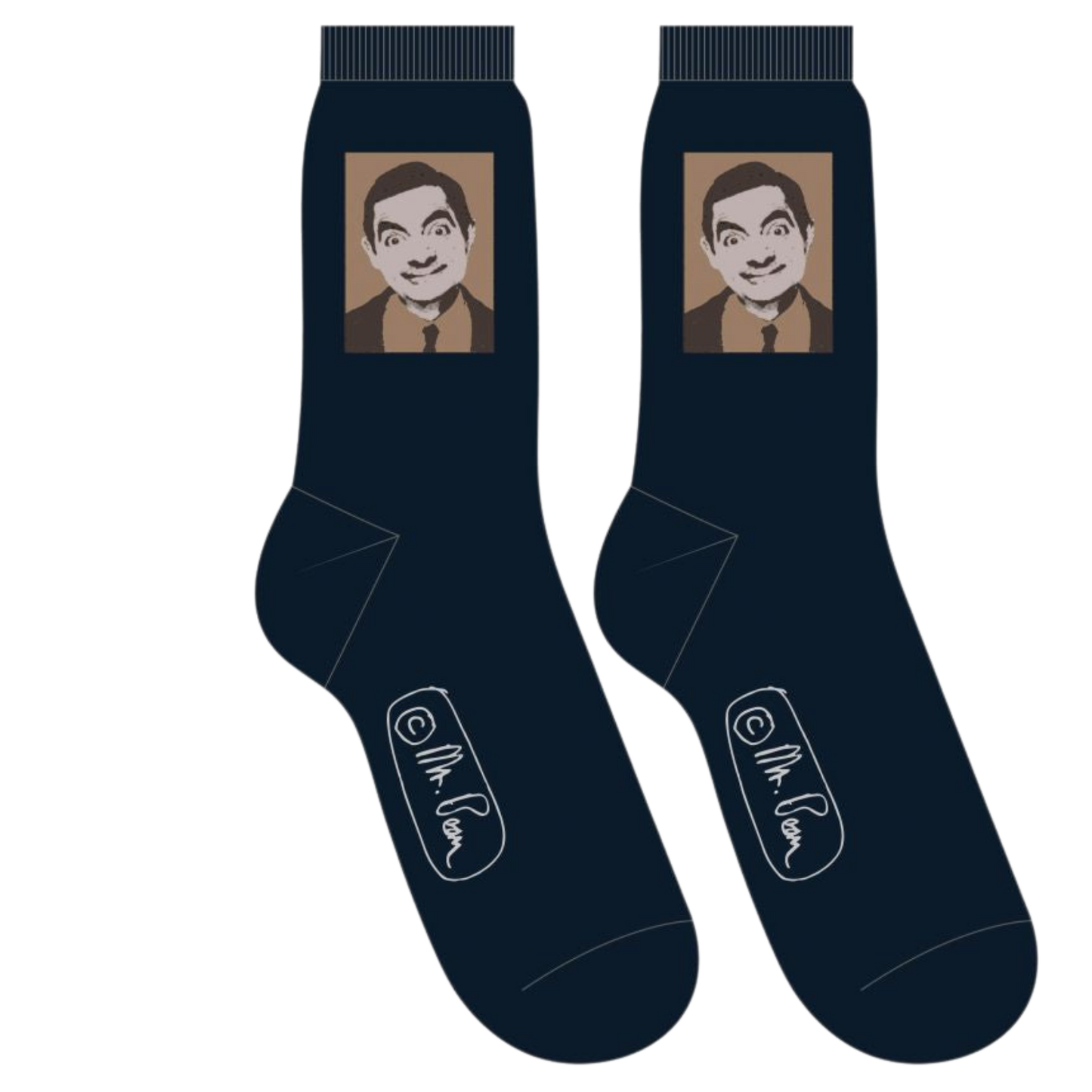 Mr Bean Face Socks