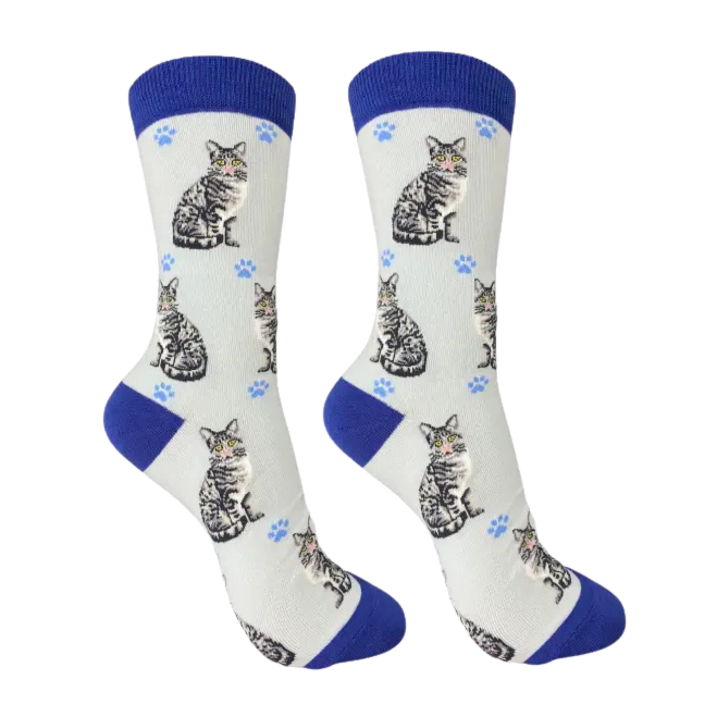 Silver Tabby Cat Full Body Socks