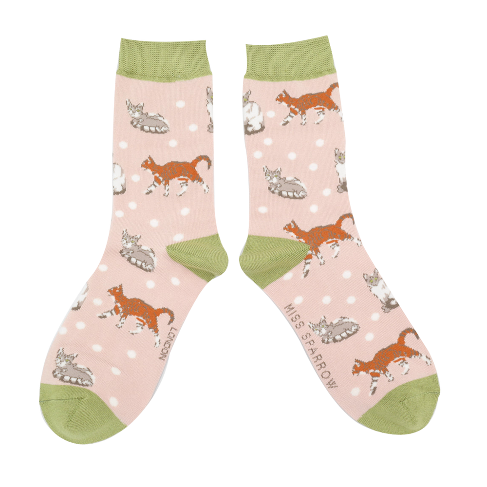 Cats & Spots Bamboo Socks