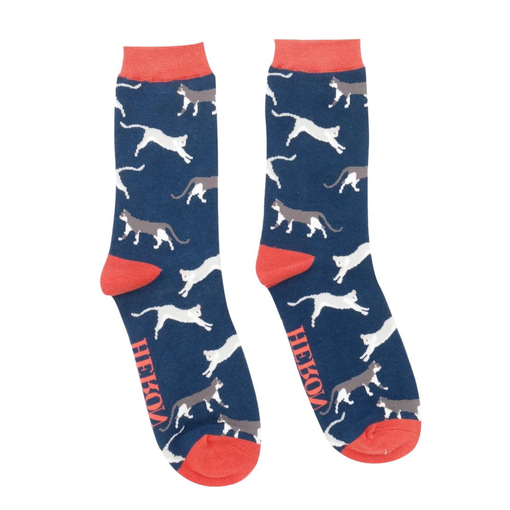 
                      
                        Wandering Cats Bamboo Socks - Miss Sparrow
                      
                    