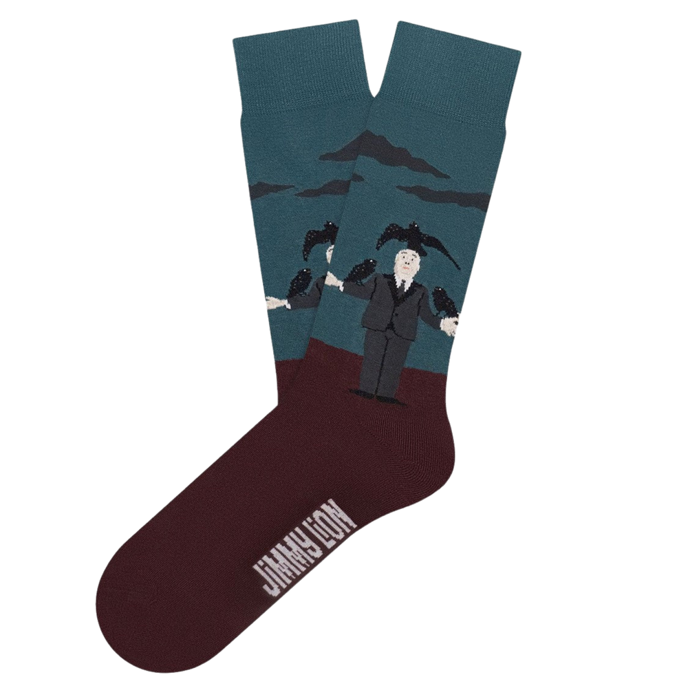 
                      
                        Alfred Hitchcock Crows Socks
                      
                    