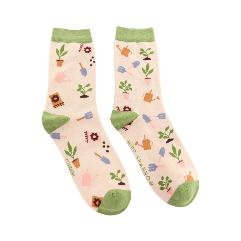 
                      
                        In the Allotment Bamboo Socks - Miss Sparrow
                      
                    