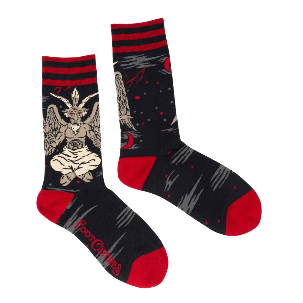 Evil AF Baphomet Socks