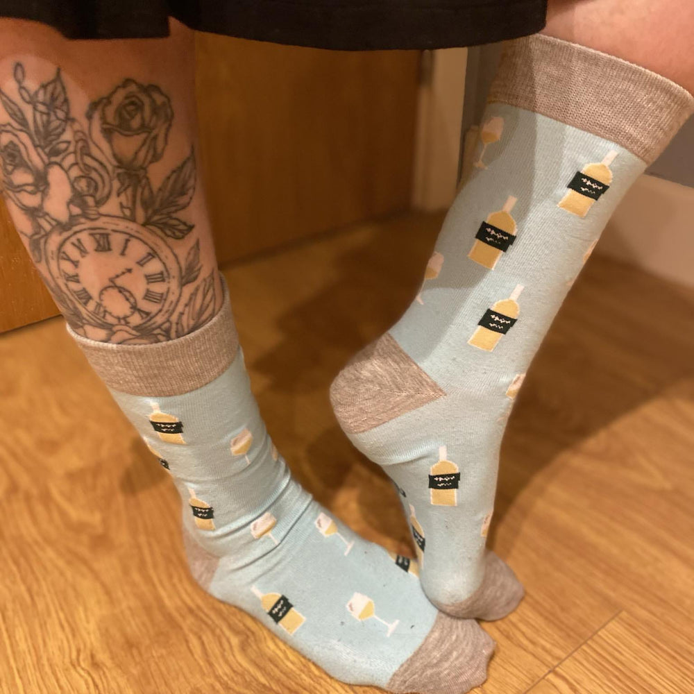 Sophie wearing her favourite Soctopus socks. 