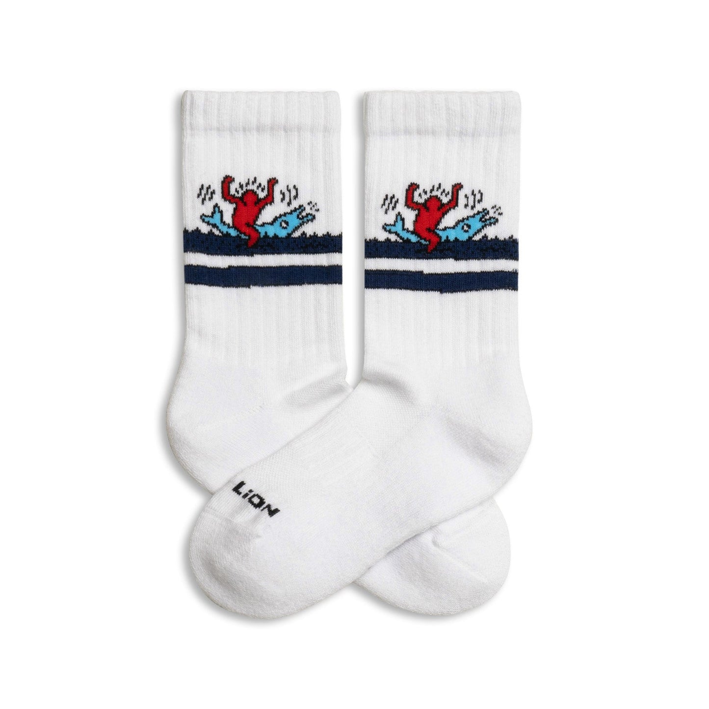 Keith Haring Dolphin Kids Athletic Socks