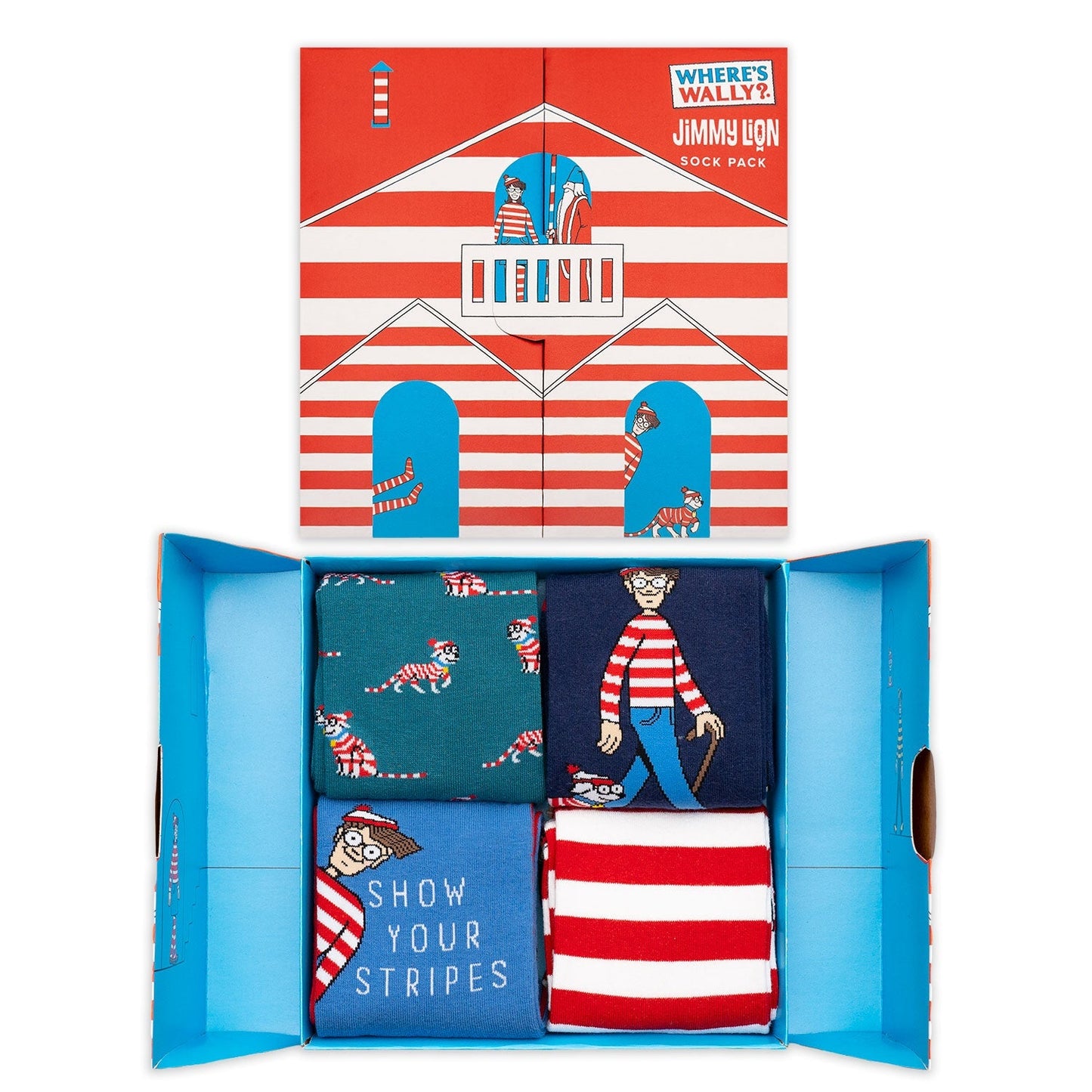 Where's Wally Gift Pack Socks