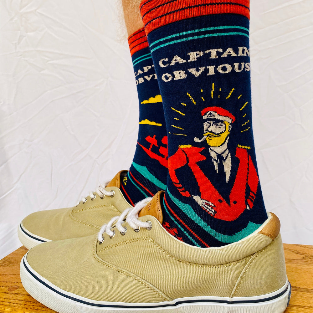 
                      
                        Captain Obvious Slogan Socks
                      
                    