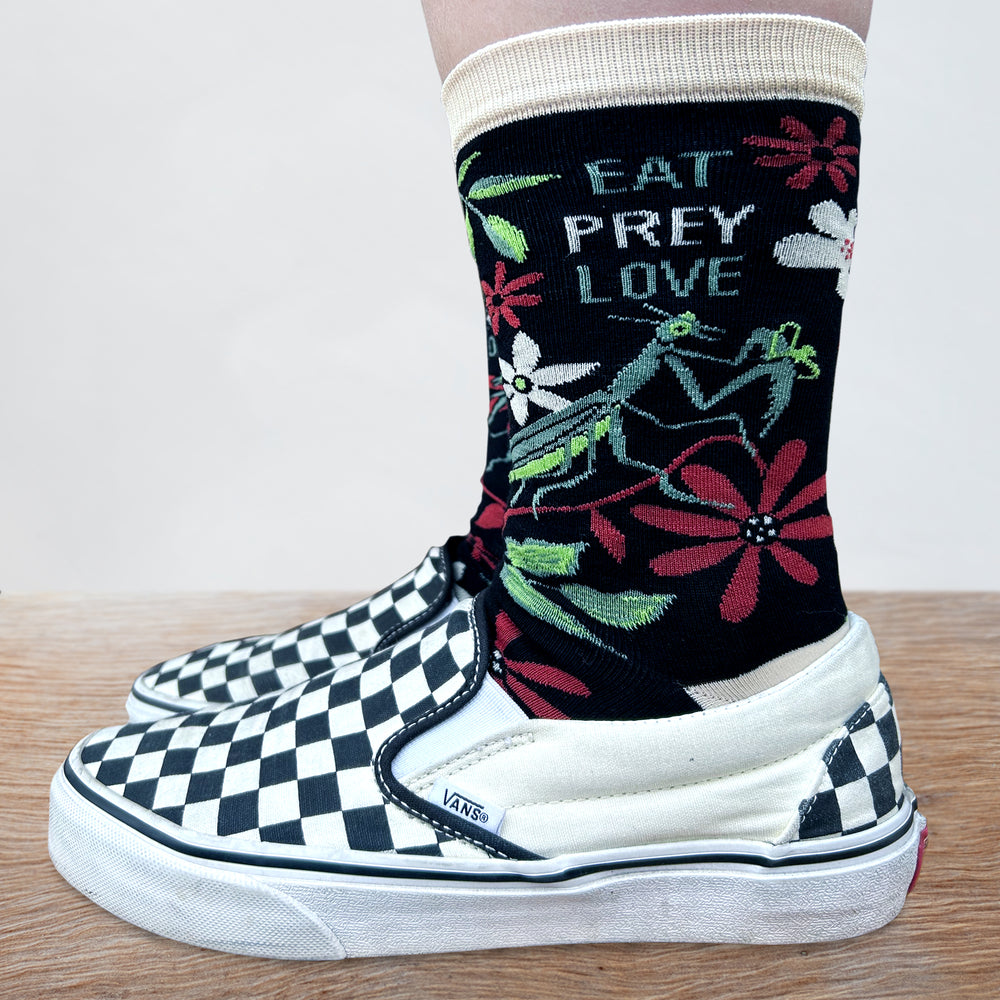 
                      
                        Eat Prey Love Slogan Socks
                      
                    