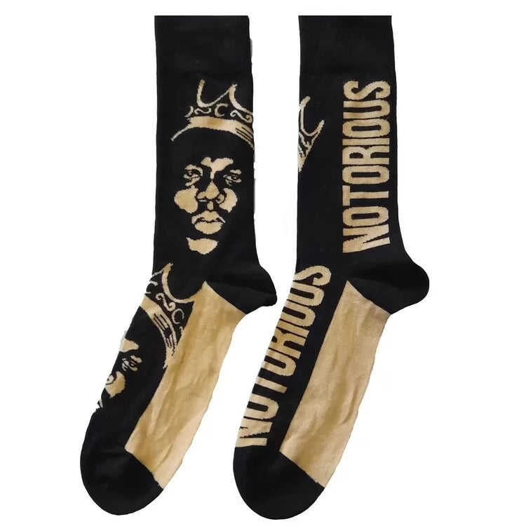 The Notorious B.I.G. Gold Crown Socks