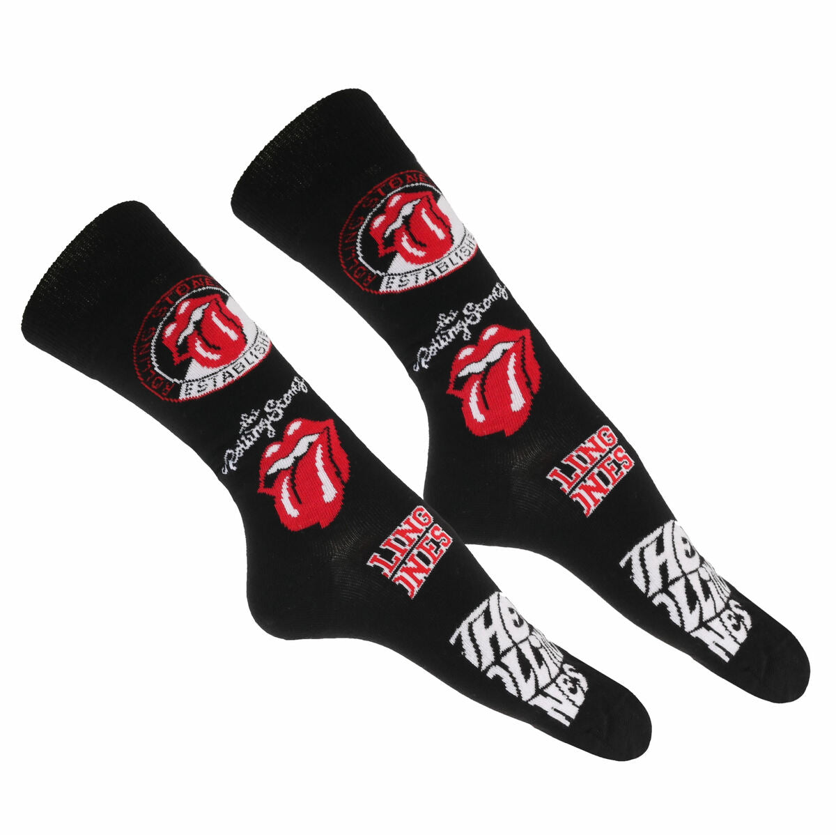 The Rolling Stones Logos Socks