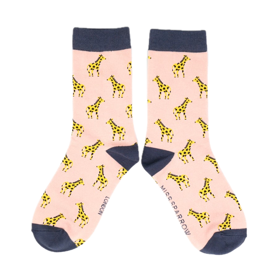 Little Giraffes Bamboo Socks - Miss Sparrow
