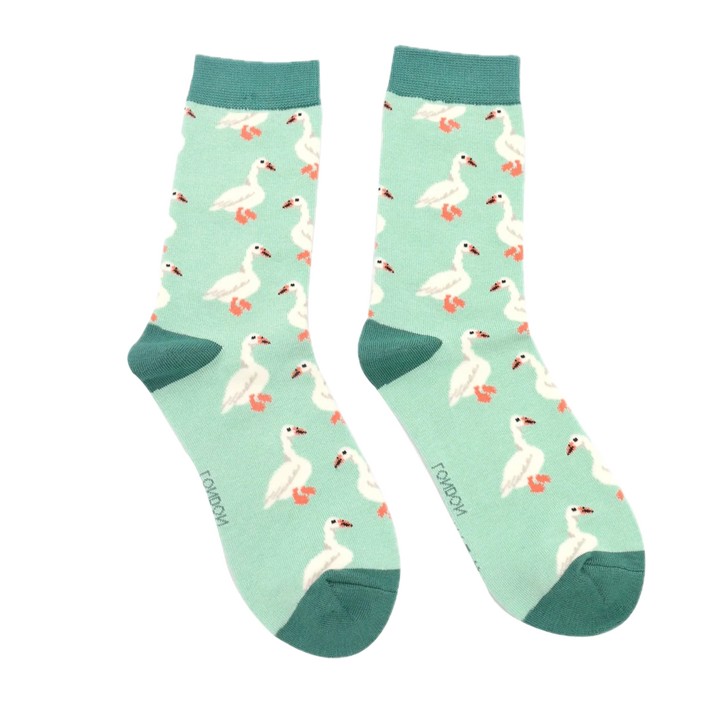 White Ducks Bamboo Socks - Miss Sparrow