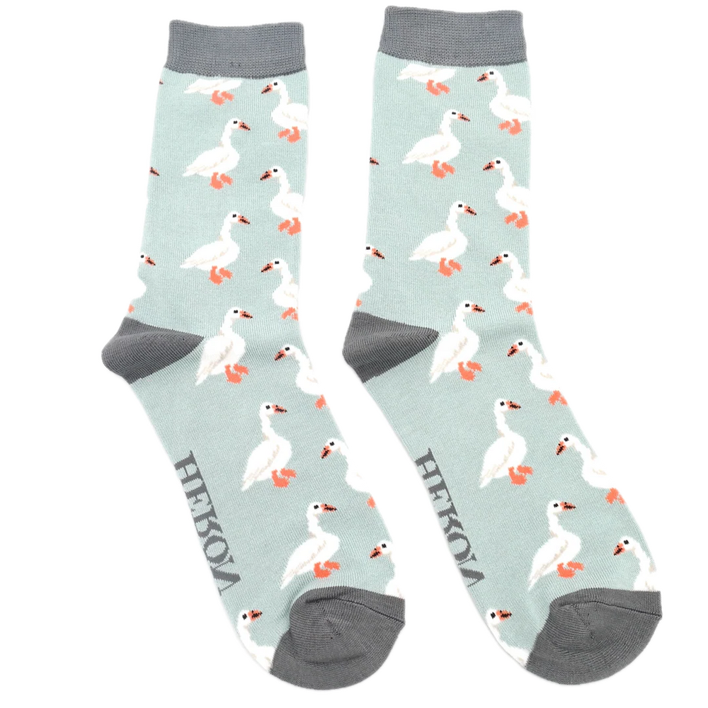 
                      
                        White Ducks Bamboo Socks - Miss Sparrow
                      
                    