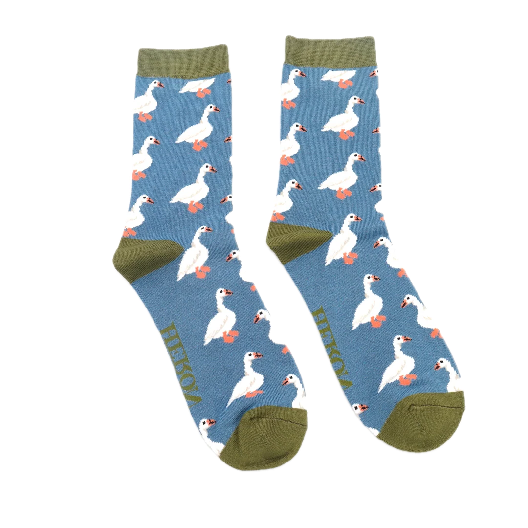 White Ducks Bamboo Socks - Miss Sparrow