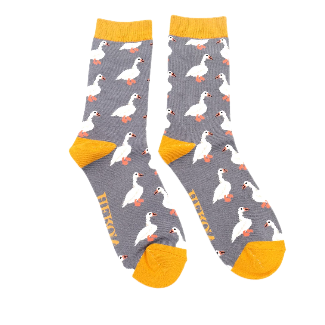 White Ducks Bamboo Socks - Miss Sparrow