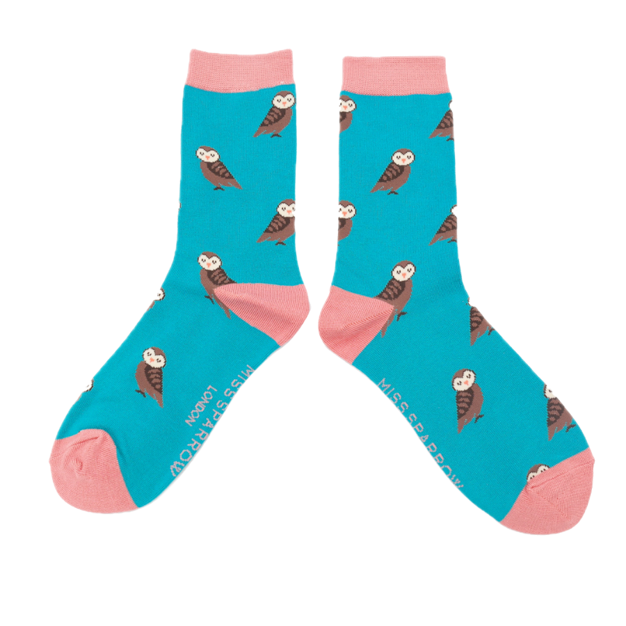 
                      
                        Cute Owls Bamboo Socks - Miss Sparrow
                      
                    