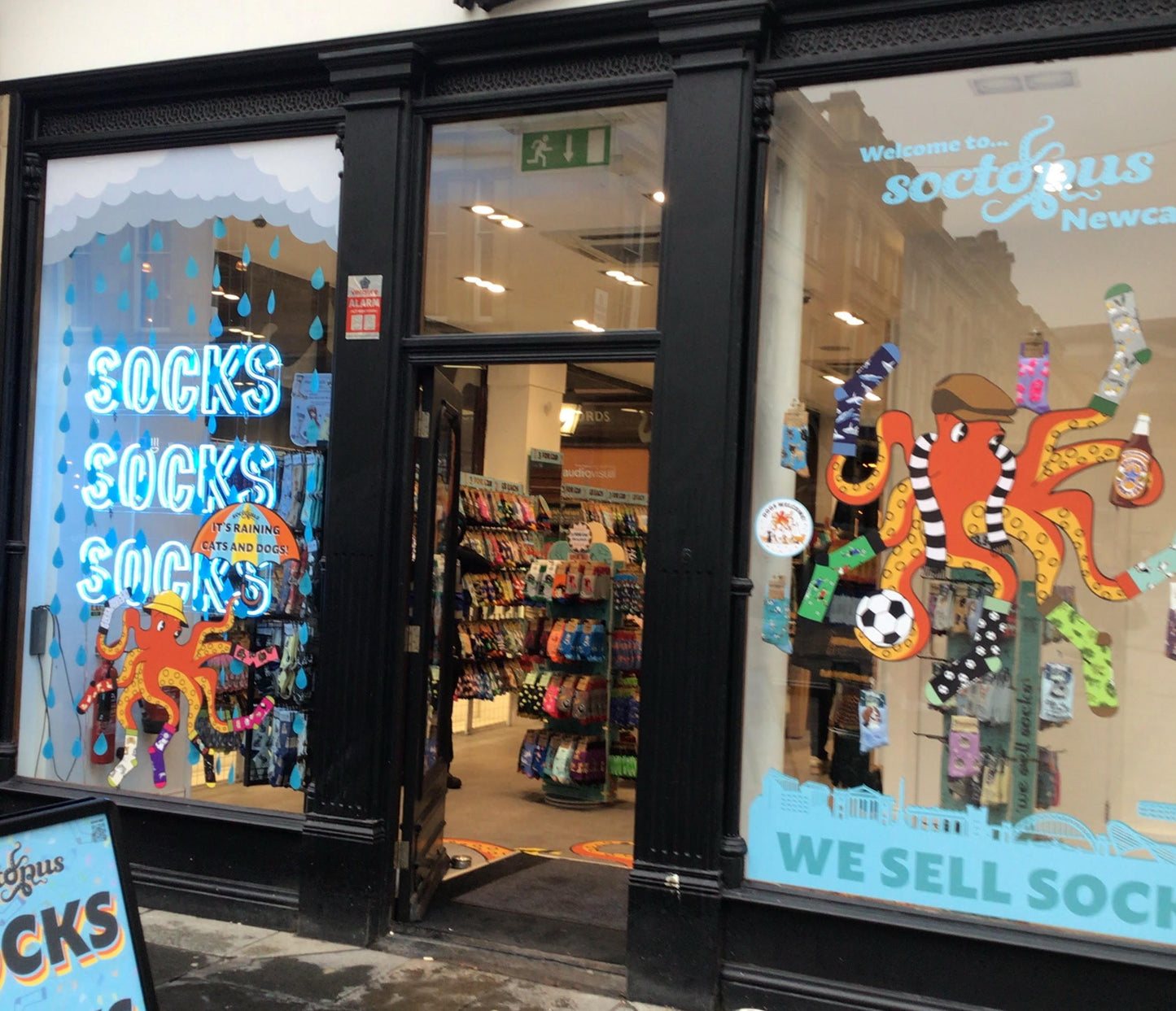 Soctopus shop front - Newcastle